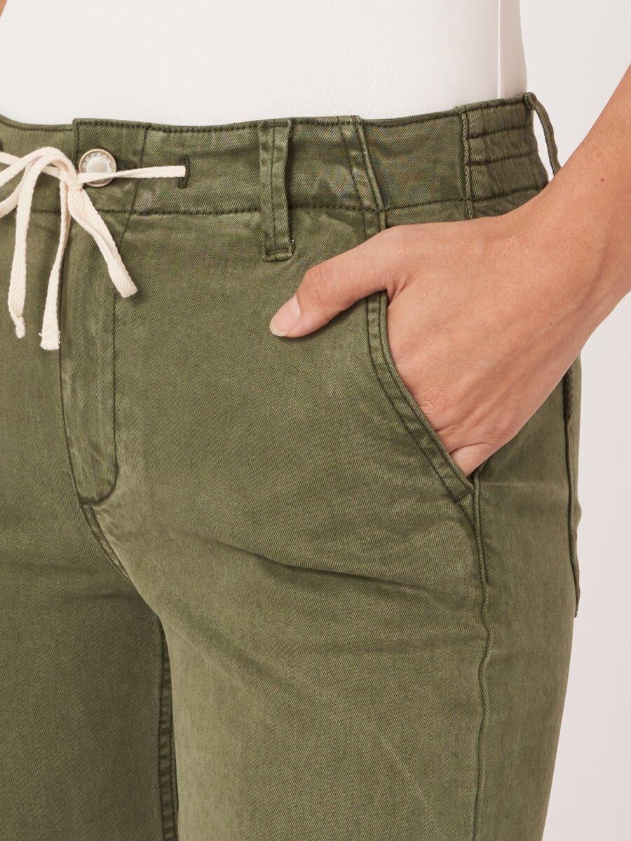 Repeat Cashmere Broek Met Trekkoord En Opgerolde Zoom