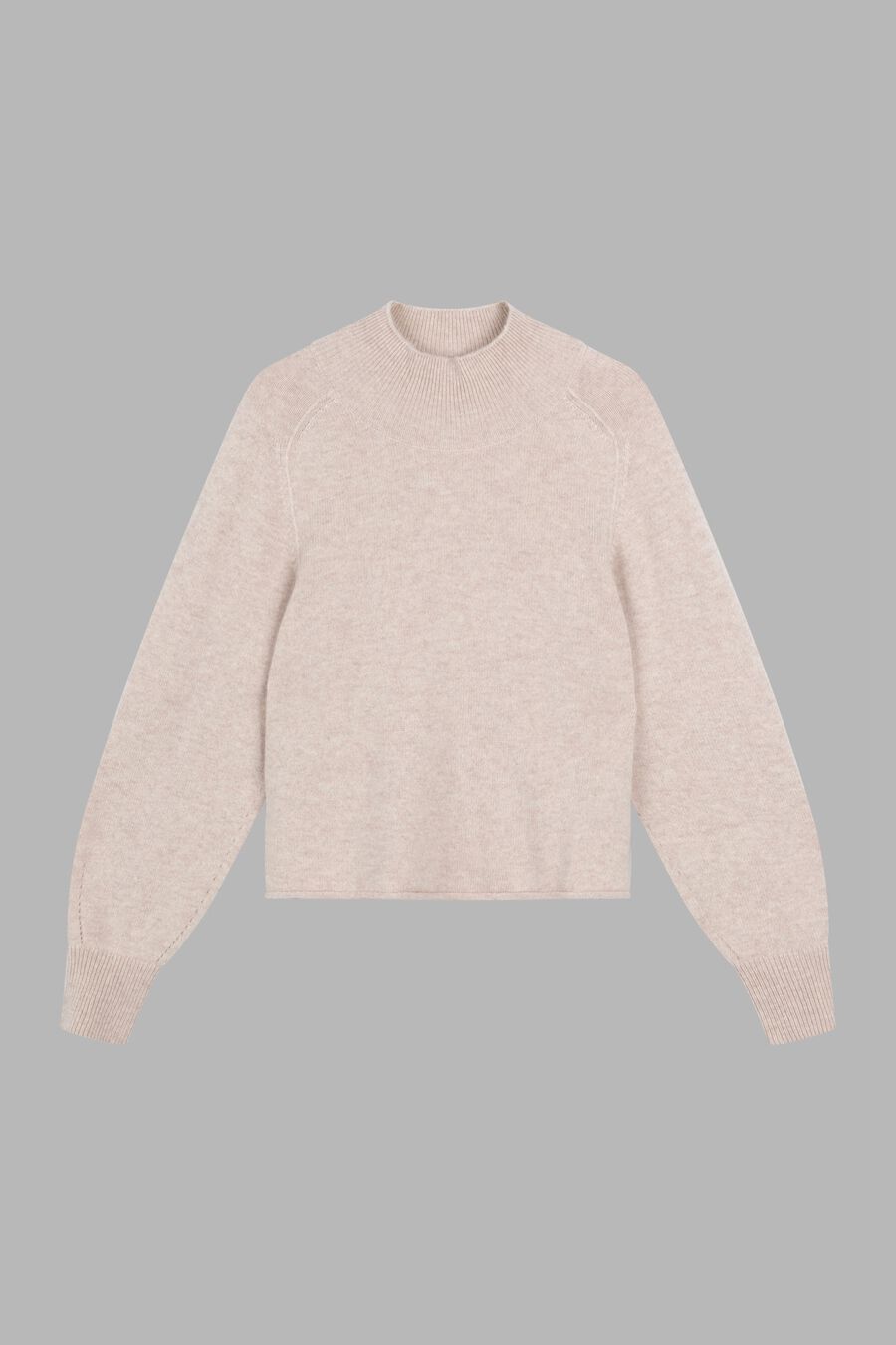 Repeat Cashmere Cashmere Trui Met Opstaande Kraag En Pofmouwen