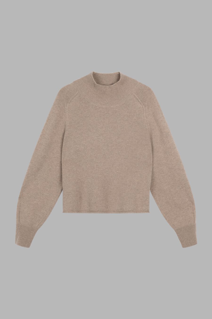 Repeat Cashmere Cashmere Trui Met Opstaande Kraag En Pofmouwen