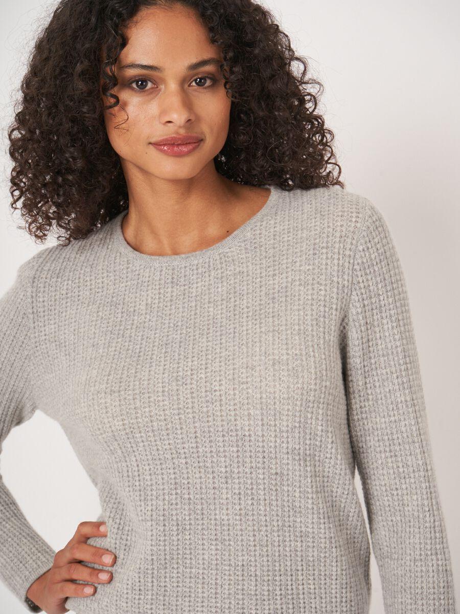 Repeat Cashmere Cashmere Trui Met Textuur En Ronde Hals