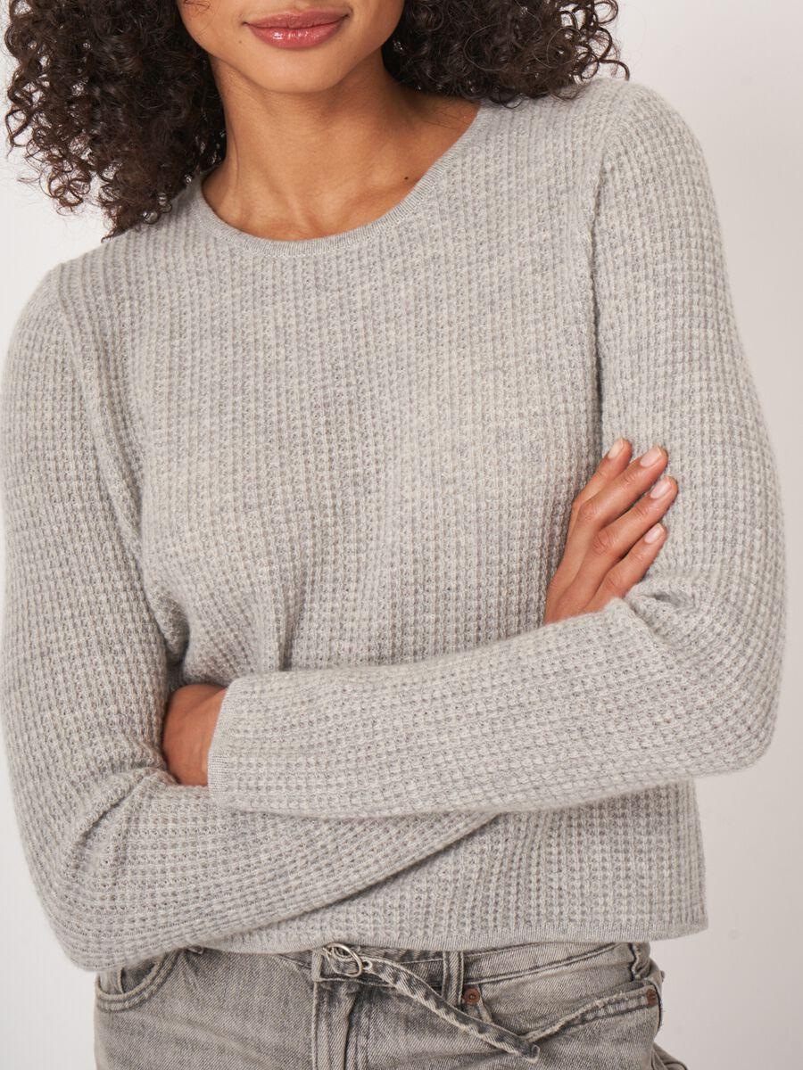 Repeat Cashmere Cashmere Trui Met Textuur En Ronde Hals