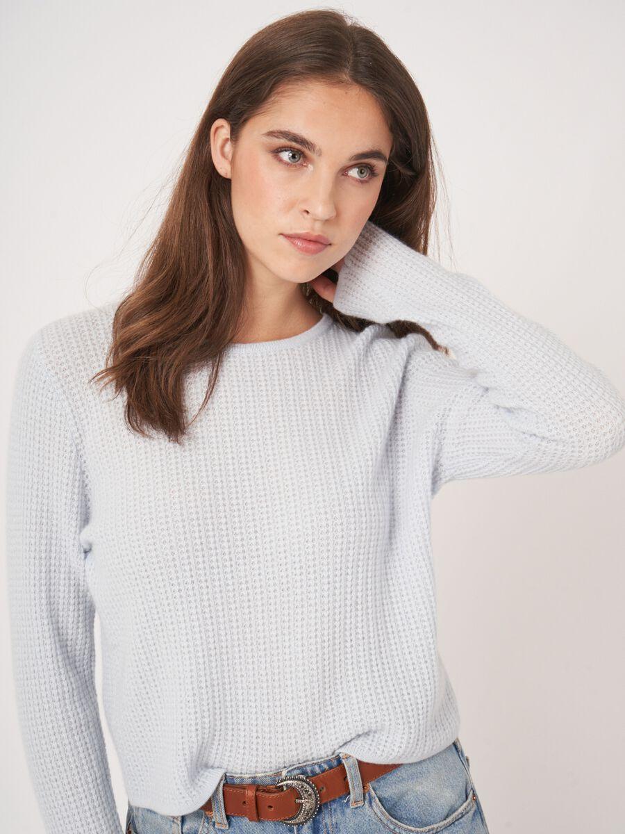 Repeat Cashmere Cashmere Trui Met Textuur En Ronde Hals