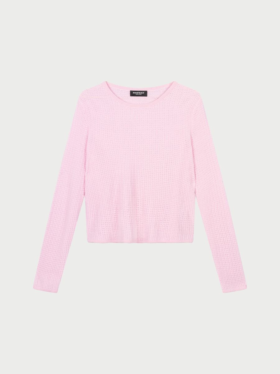 Repeat Cashmere Cashmere Trui Met Textuur En Ronde Hals