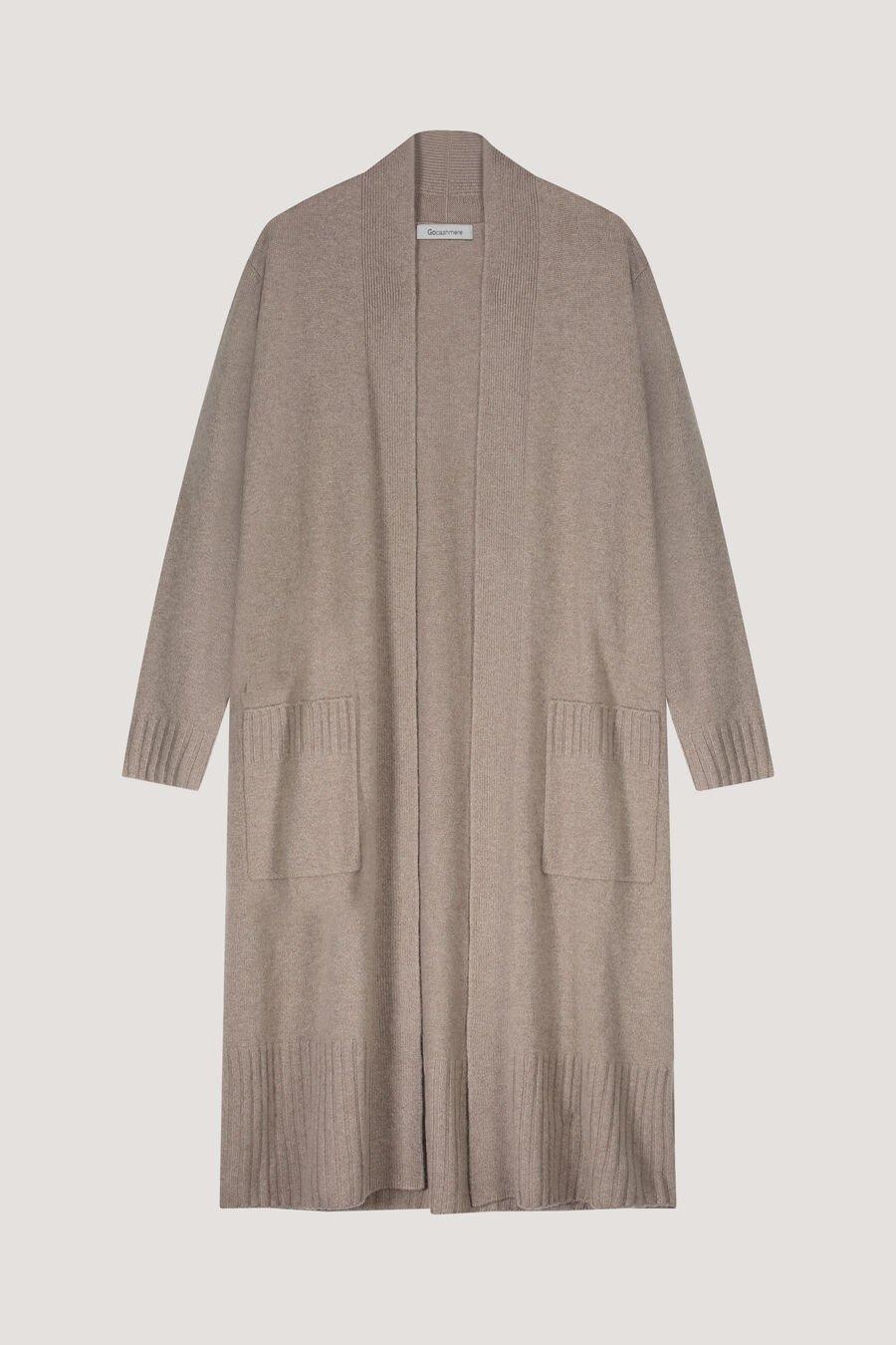 Repeat Cashmere Cashmere Vest Met Geribde Sjaalkraag