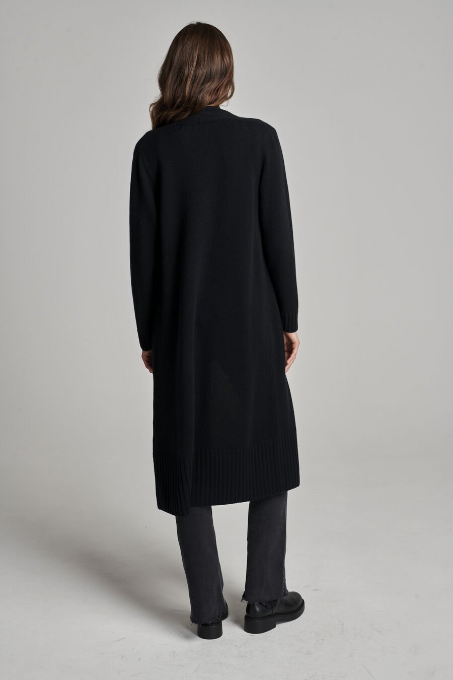 Repeat Cashmere Cashmere Vest Met Geribde Sjaalkraag