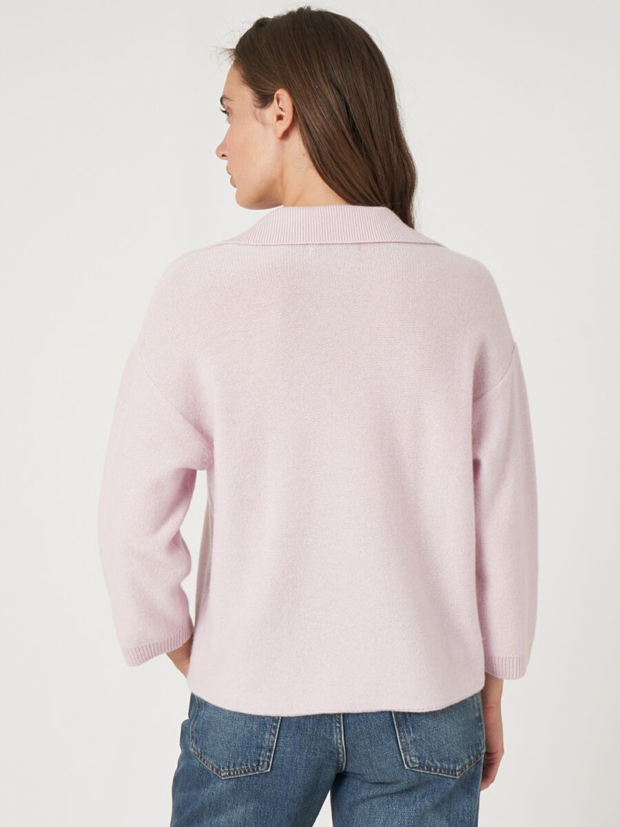 Repeat Cashmere Cashmere Vest Met Polokraag En Knopen