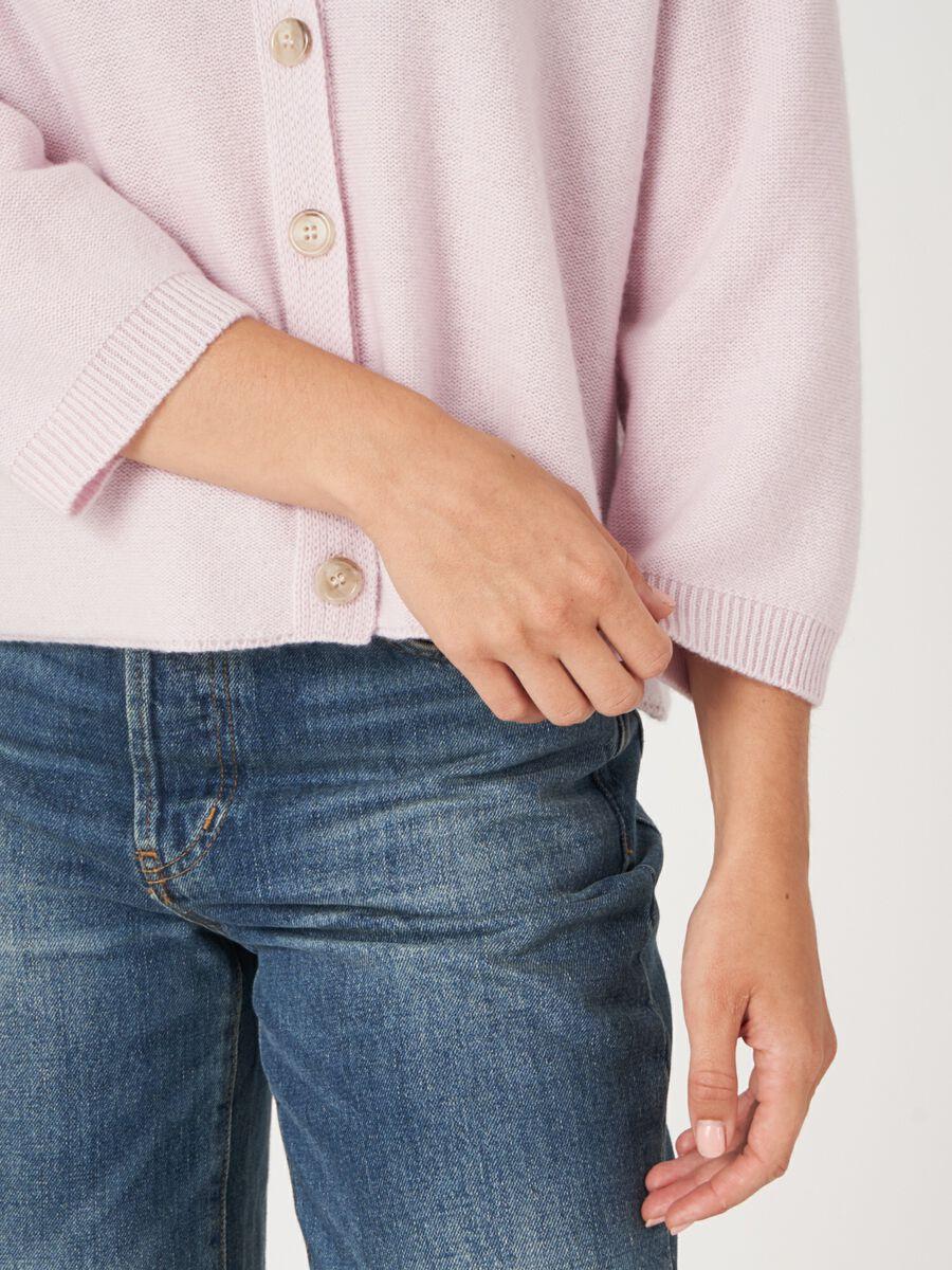 Repeat Cashmere Cashmere Vest Met Polokraag En Knopen