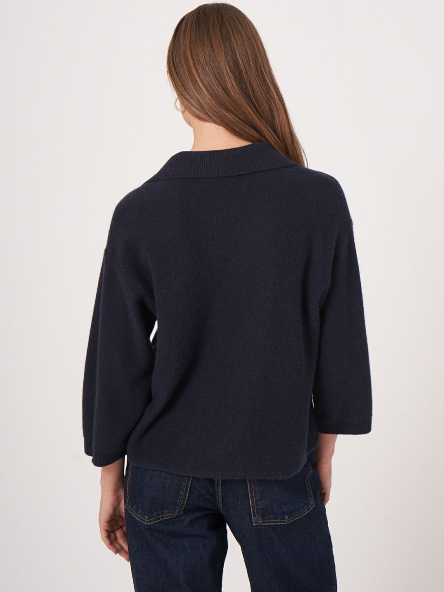 Repeat Cashmere Cashmere Vest Met Polokraag En Knopen