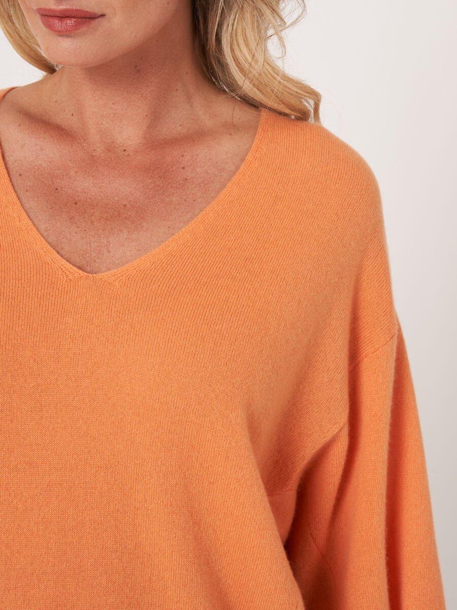 Repeat Cashmere Casual Cashmere Trui Met Korte Vleermuismouwen