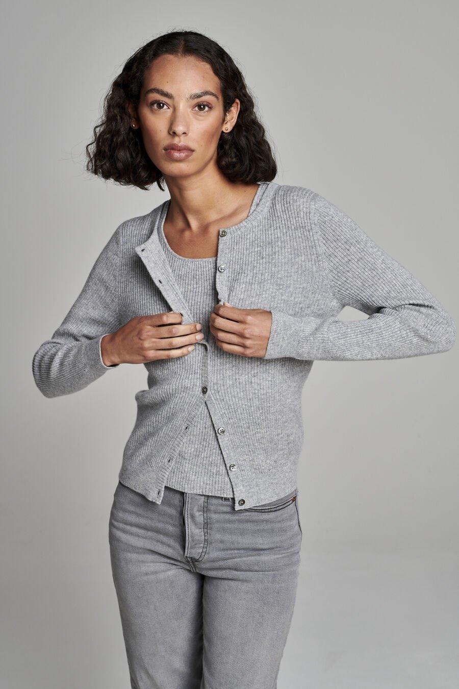 Repeat Cashmere Fijn Gebreid Cashmere Vest Met Ronde Hals