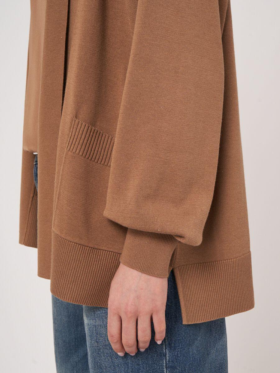 Repeat Cashmere Fijn Gebreid Vest Van Katoenmix Met Zakken