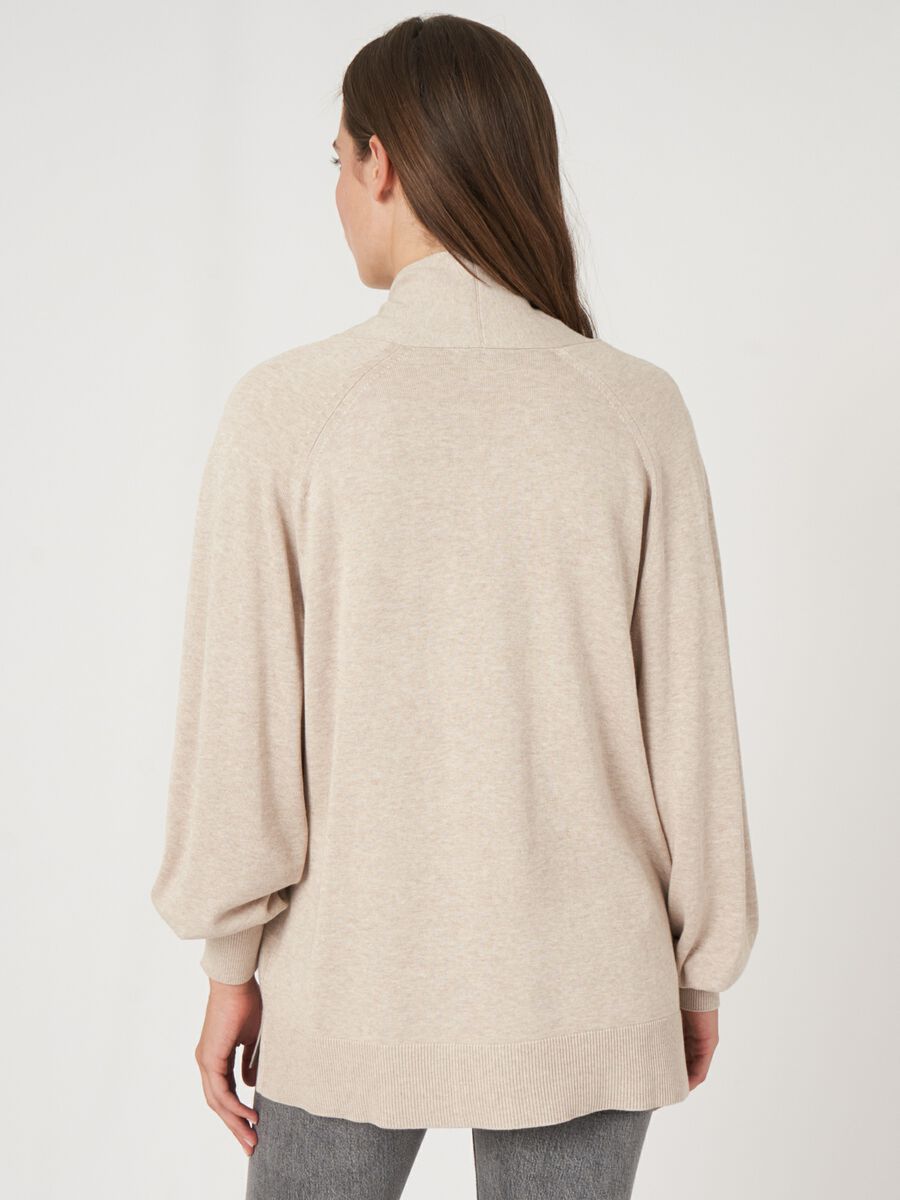 Repeat Cashmere Fijn Gebreid Vest Van Katoenmix Met Zakken