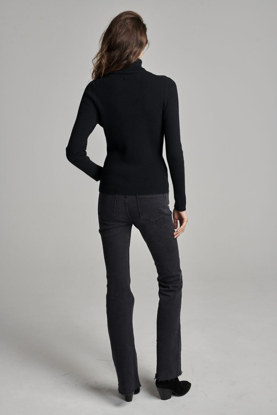 Repeat Cashmere Fijngebreide Geribde Coltrui Van Biologisch Cashmere