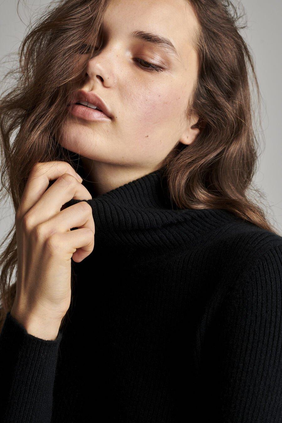 Repeat Cashmere Fijngebreide Geribde Coltrui Van Biologisch Cashmere