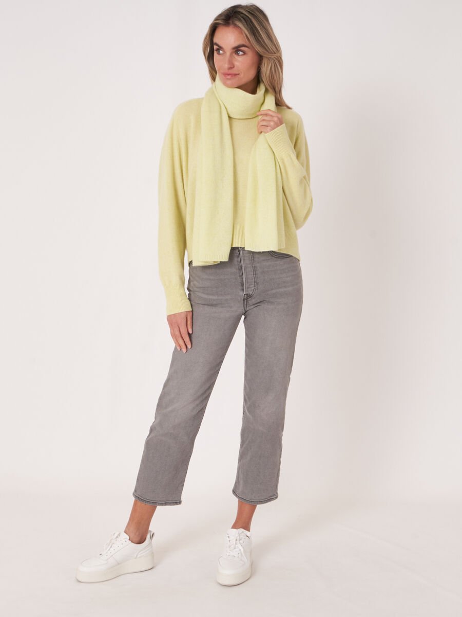 Repeat Cashmere Fijngebreide Organisch Cashmere Sjaal