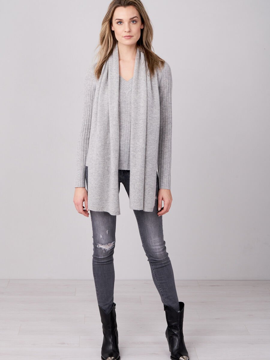 Repeat Cashmere Fijngebreide Organisch Cashmere Sjaal