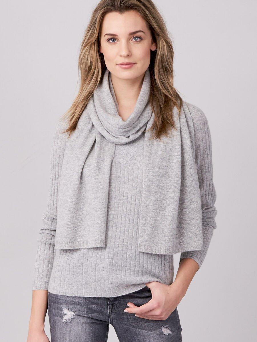 repeat cashmere Fijngebreide organisch cashmere sjaal