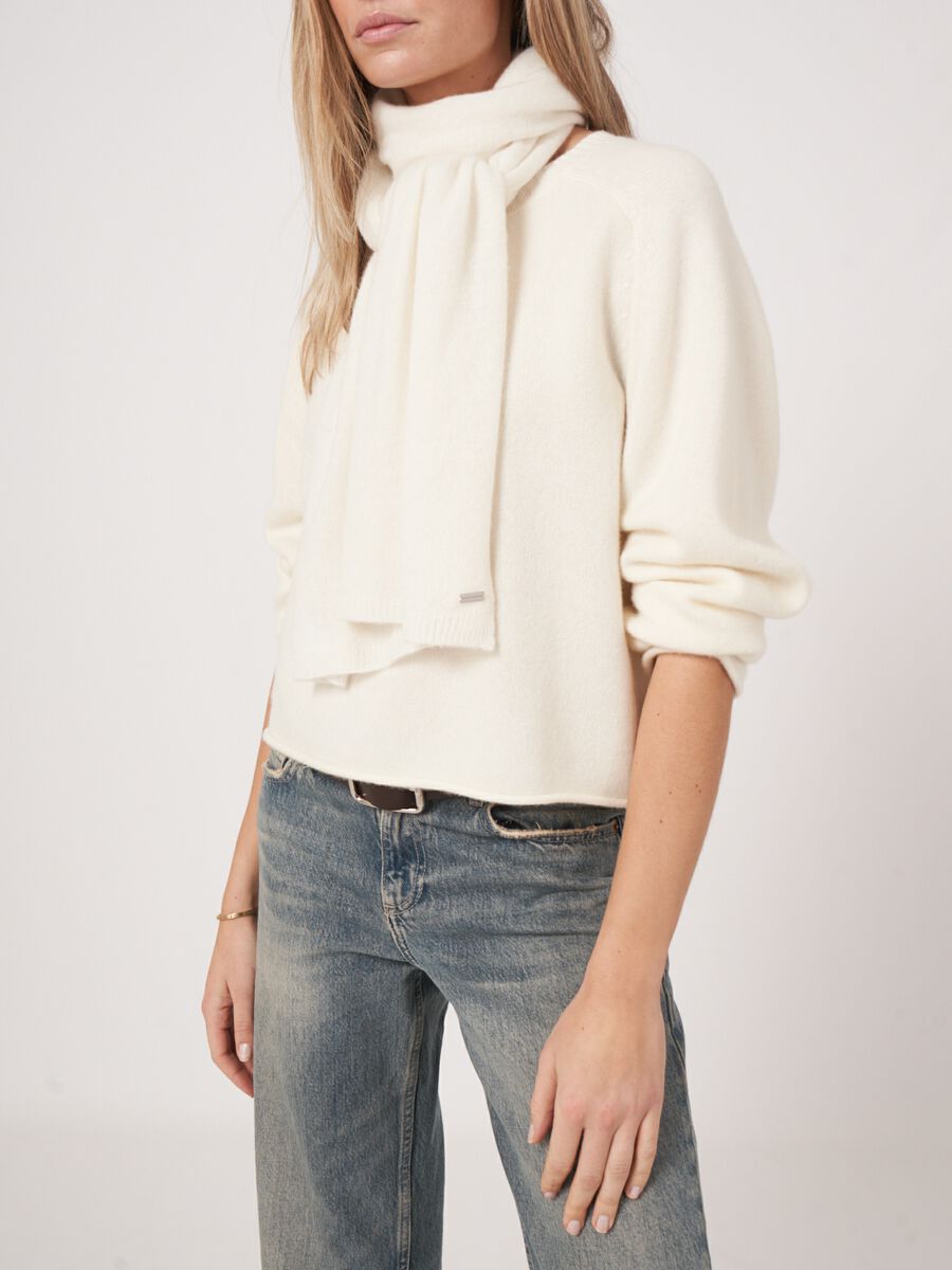 Repeat Cashmere Fijngebreide Organisch Cashmere Sjaal