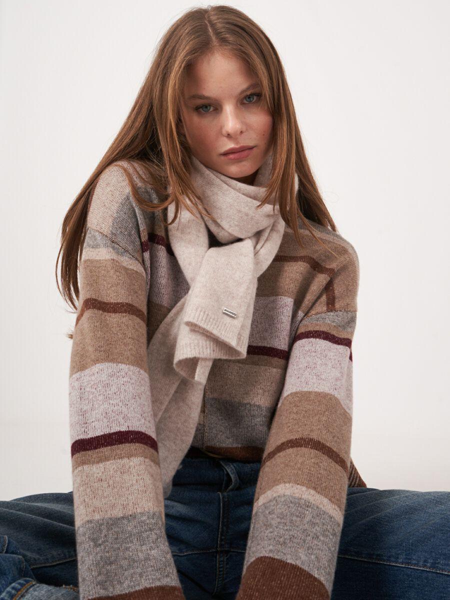 Repeat Cashmere Fijngebreide Organisch Cashmere Sjaal