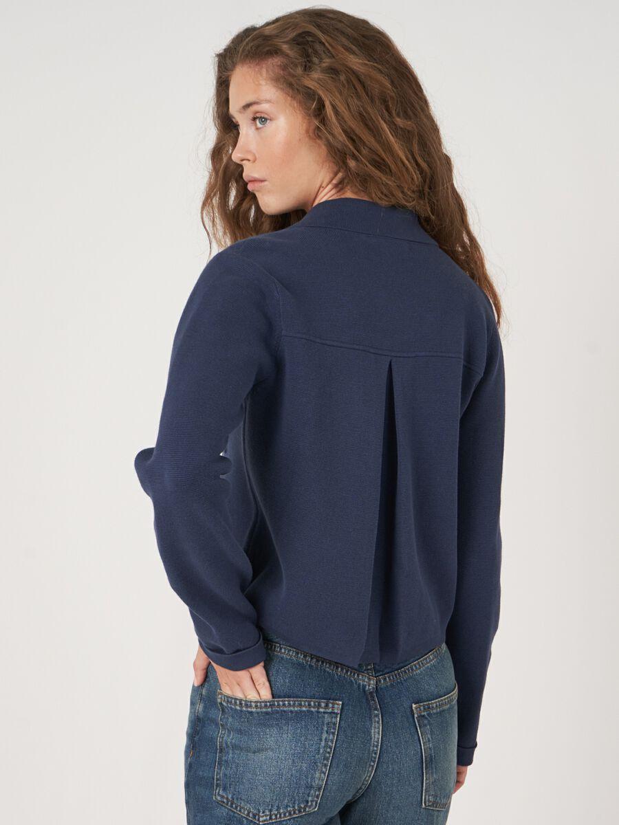 Repeat Cashmere Gebreid Vest Van Zuiver Katoen Met Polokraag Knopen