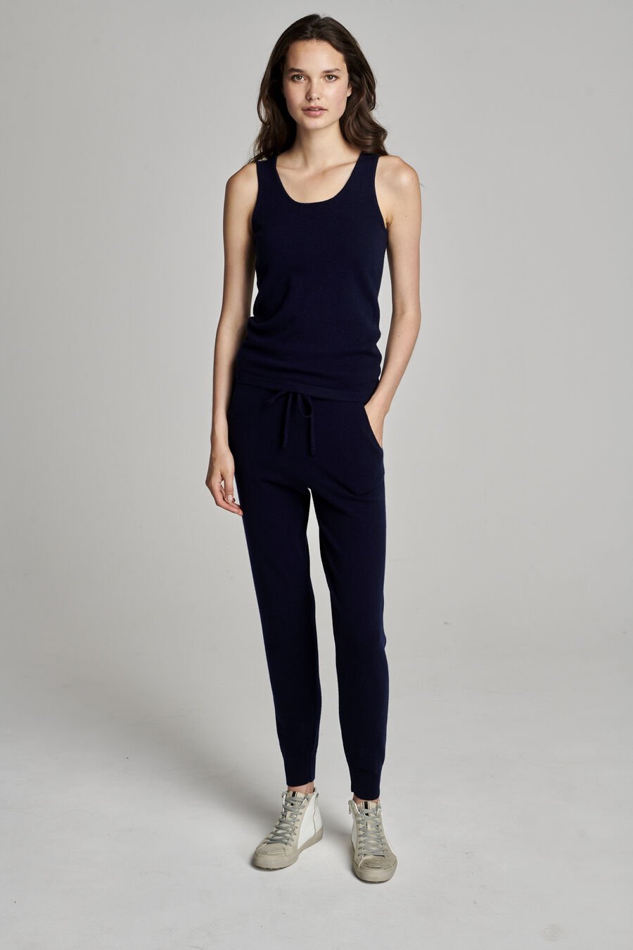 Repeat Cashmere Gebreide Cashmere Top Met Ronde Hals