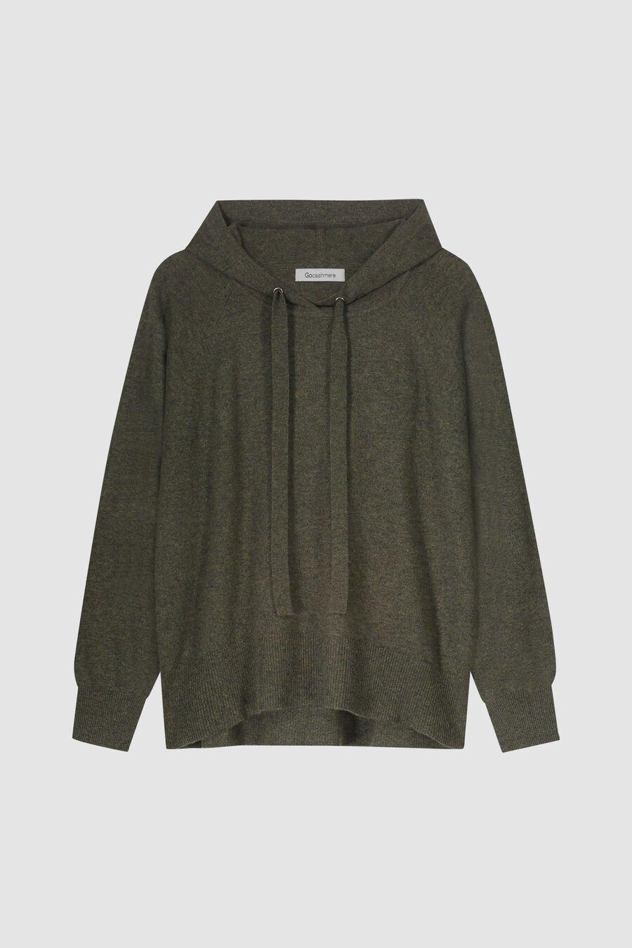 Repeat Cashmere Gebreide Hoodie Van Biologisch Cashmere