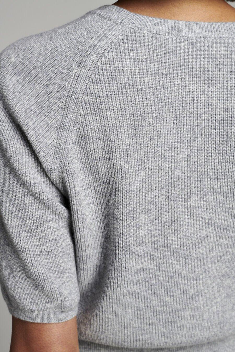 Repeat Cashmere Geribd Sweater Met Korte Mouwen Van Cashmere