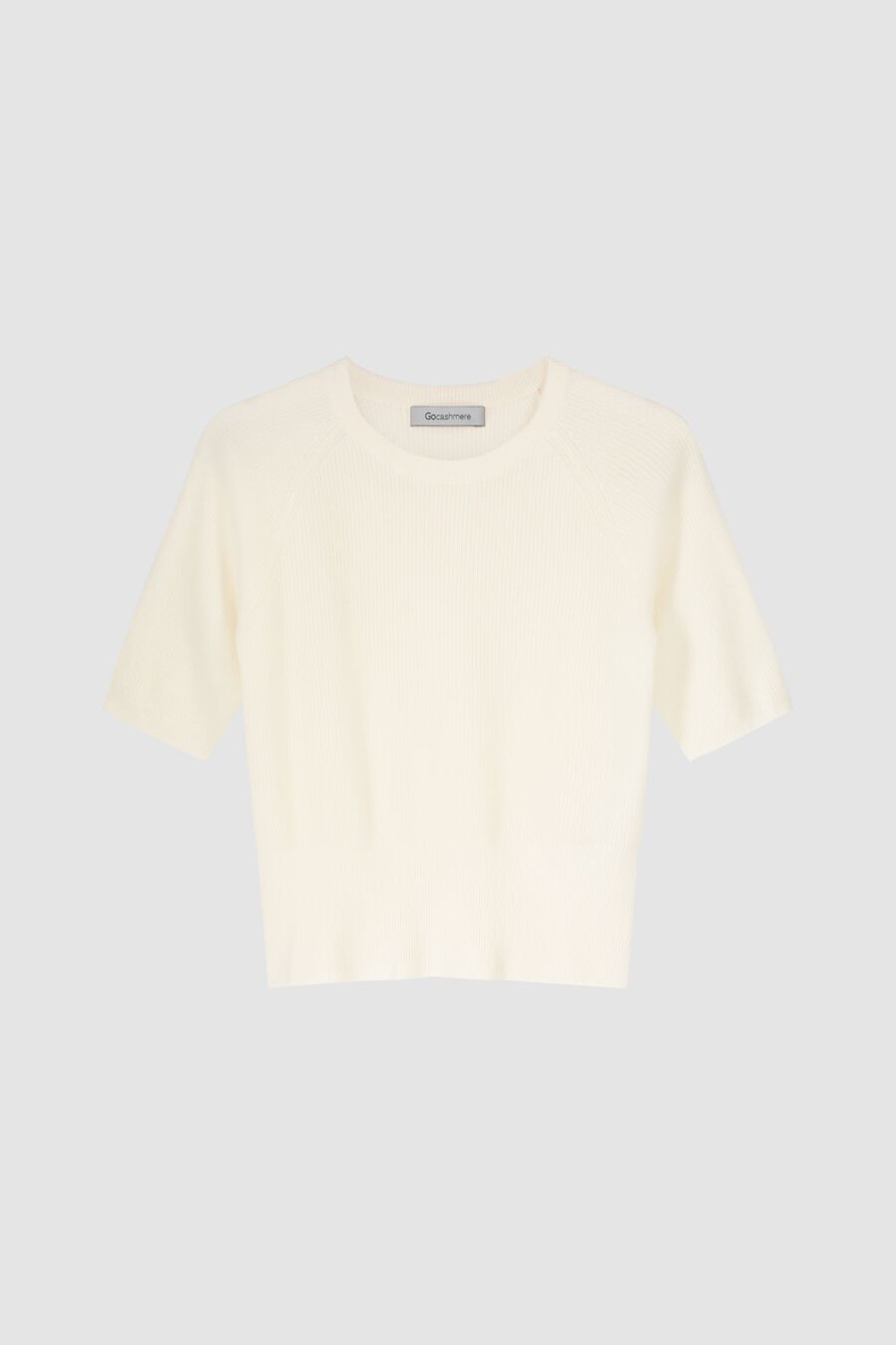 Repeat Cashmere Geribd Sweater Met Korte Mouwen Van Cashmere