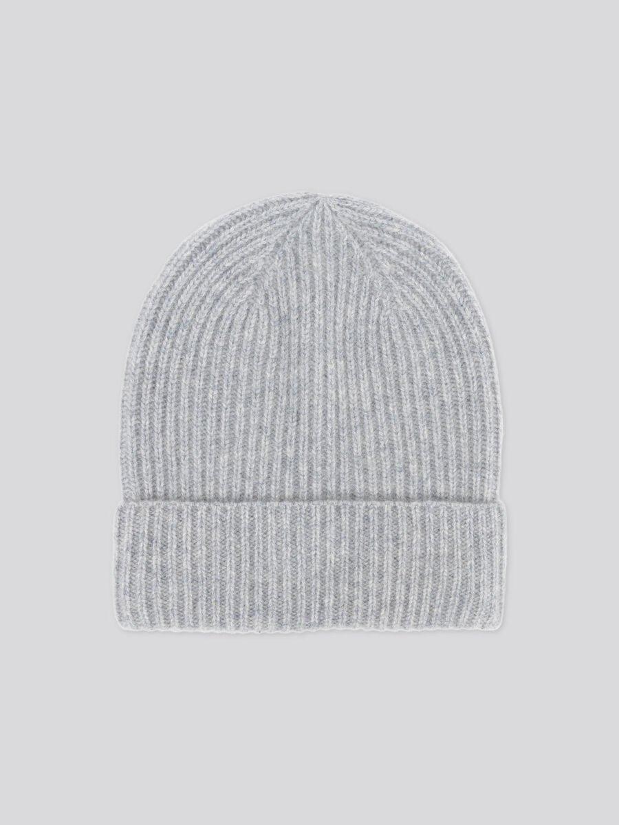 repeat cashmere Geribde muts van biologisch cashmere