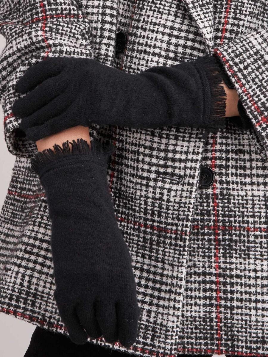 Repeat Cashmere Handschoenen Met Franjes Van Organisch Cashmere