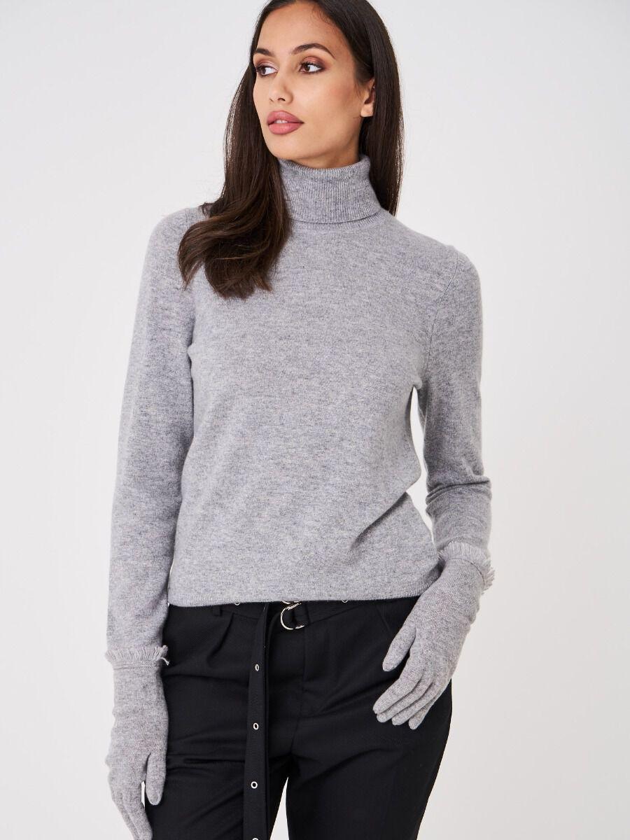 Repeat Cashmere Handschoenen Met Franjes Van Organisch Cashmere