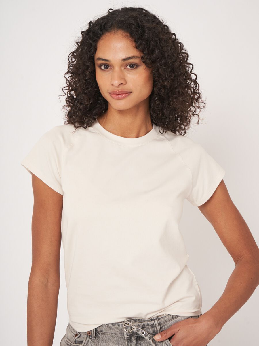 Repeat Cashmere Katoenen T-shirt Met Raglan-kapmouw