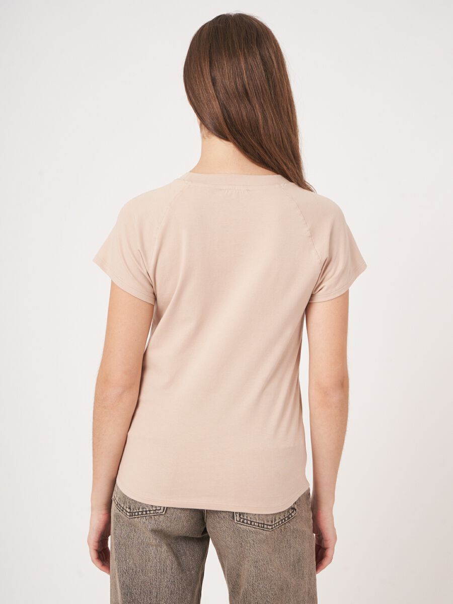 Repeat Cashmere Katoenen T-shirt Met Raglan-kapmouw