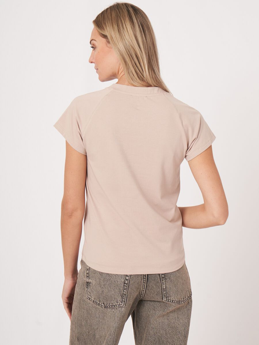 Repeat Cashmere Katoenen T-shirt Met Raglan-kapmouw