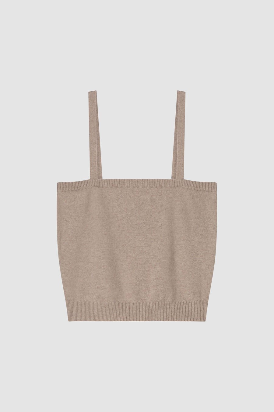 Repeat Cashmere Kort Gebreid Topje Met Spaghettibandjes Van Cashmere