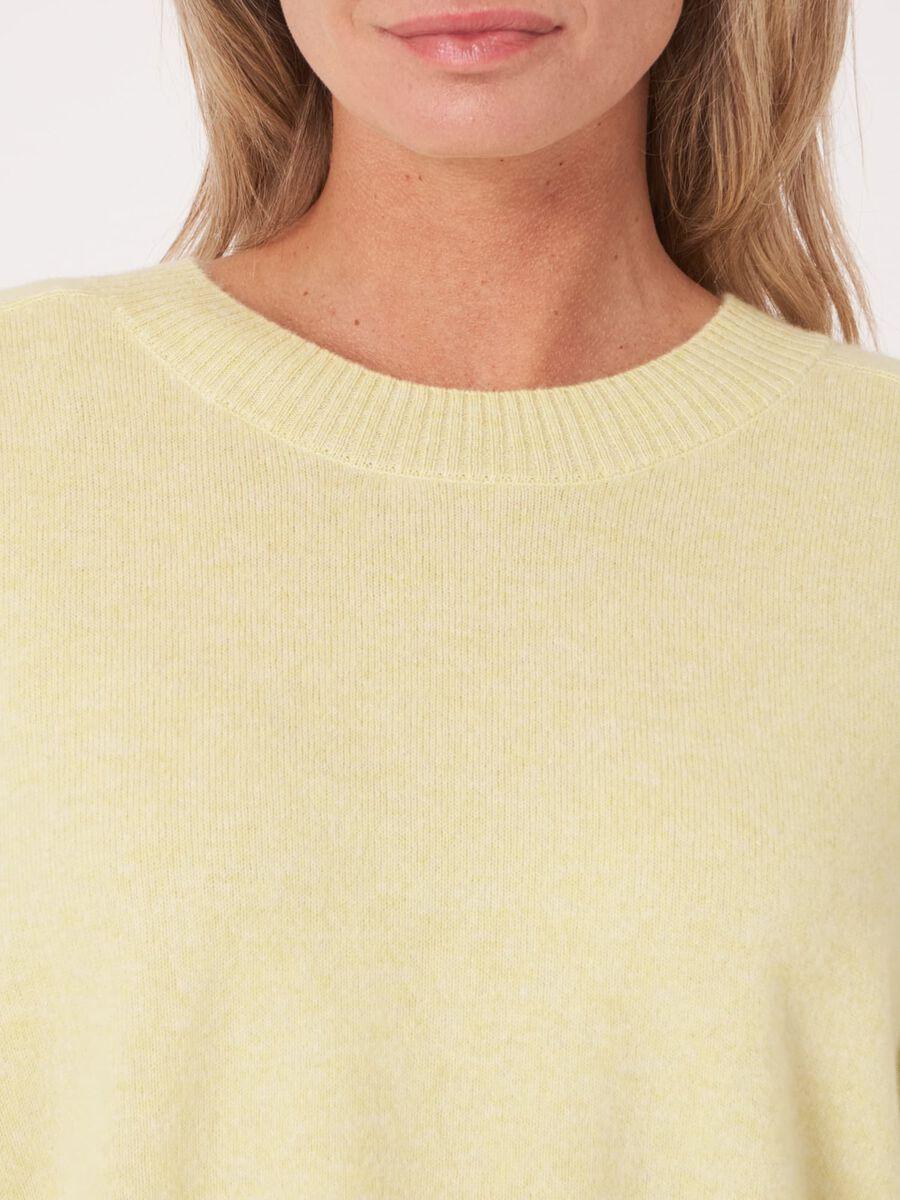 Repeat Cashmere Korte Raglan Trui Van Organisch Cashmere