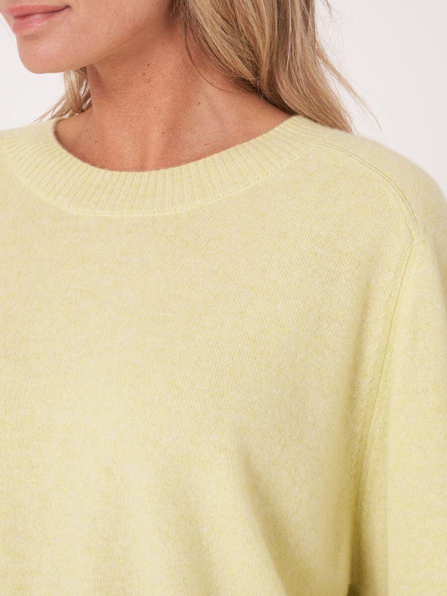 Repeat Cashmere Korte Raglan Trui Van Organisch Cashmere