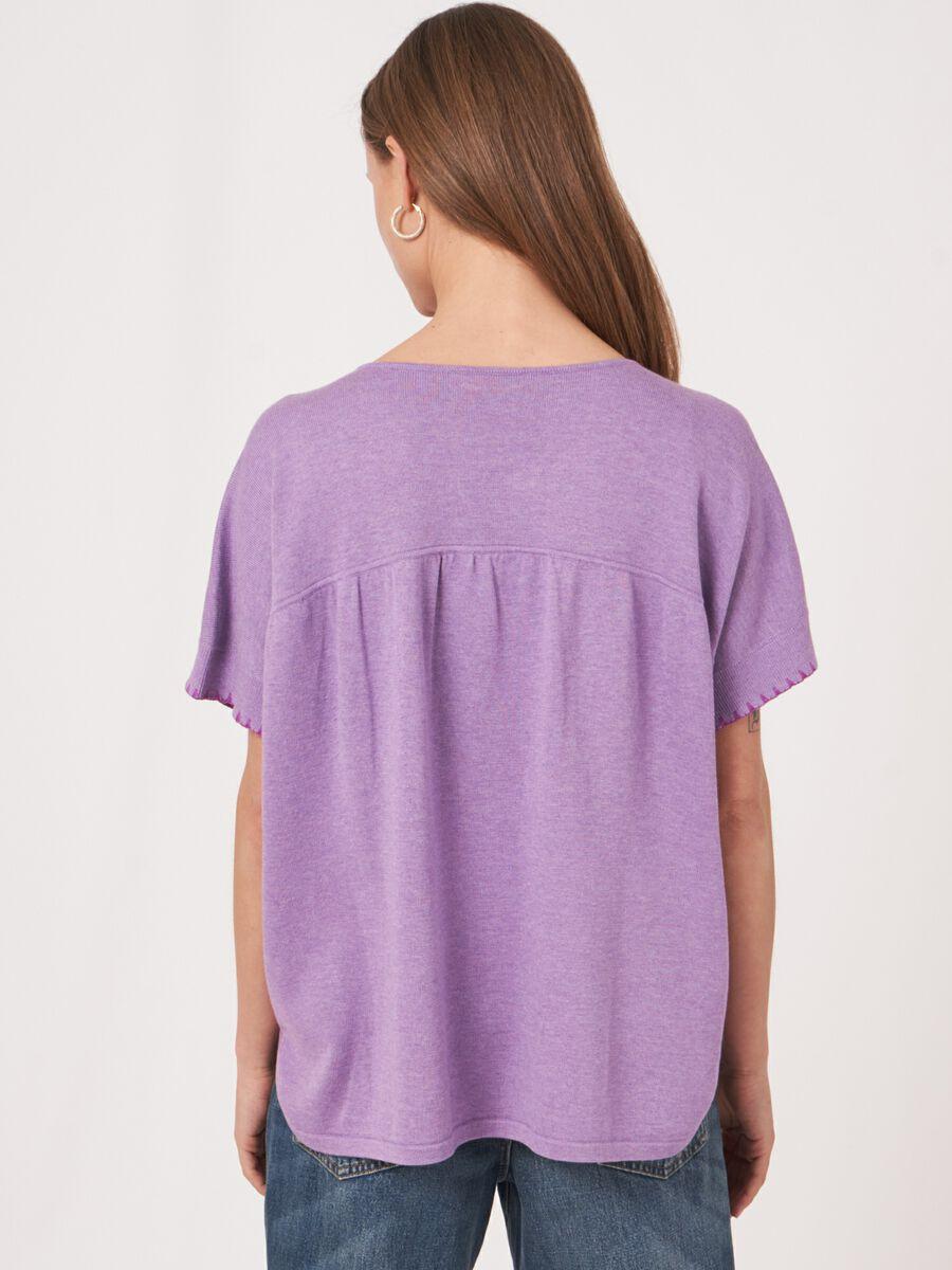 Repeat Cashmere Loose Fit Poncho-trui Van Katoenmix