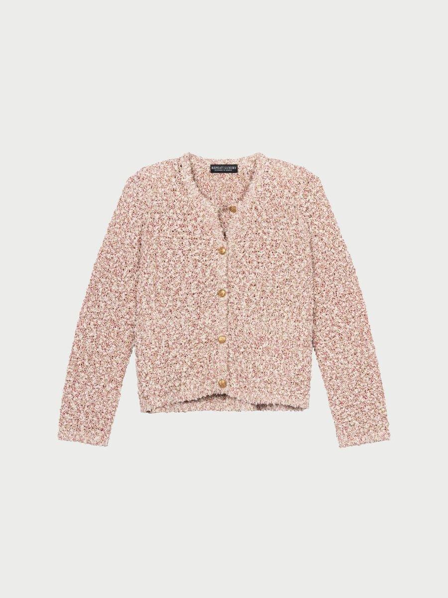 repeat cashmere Meerkleurig van Italiaans katoenmix