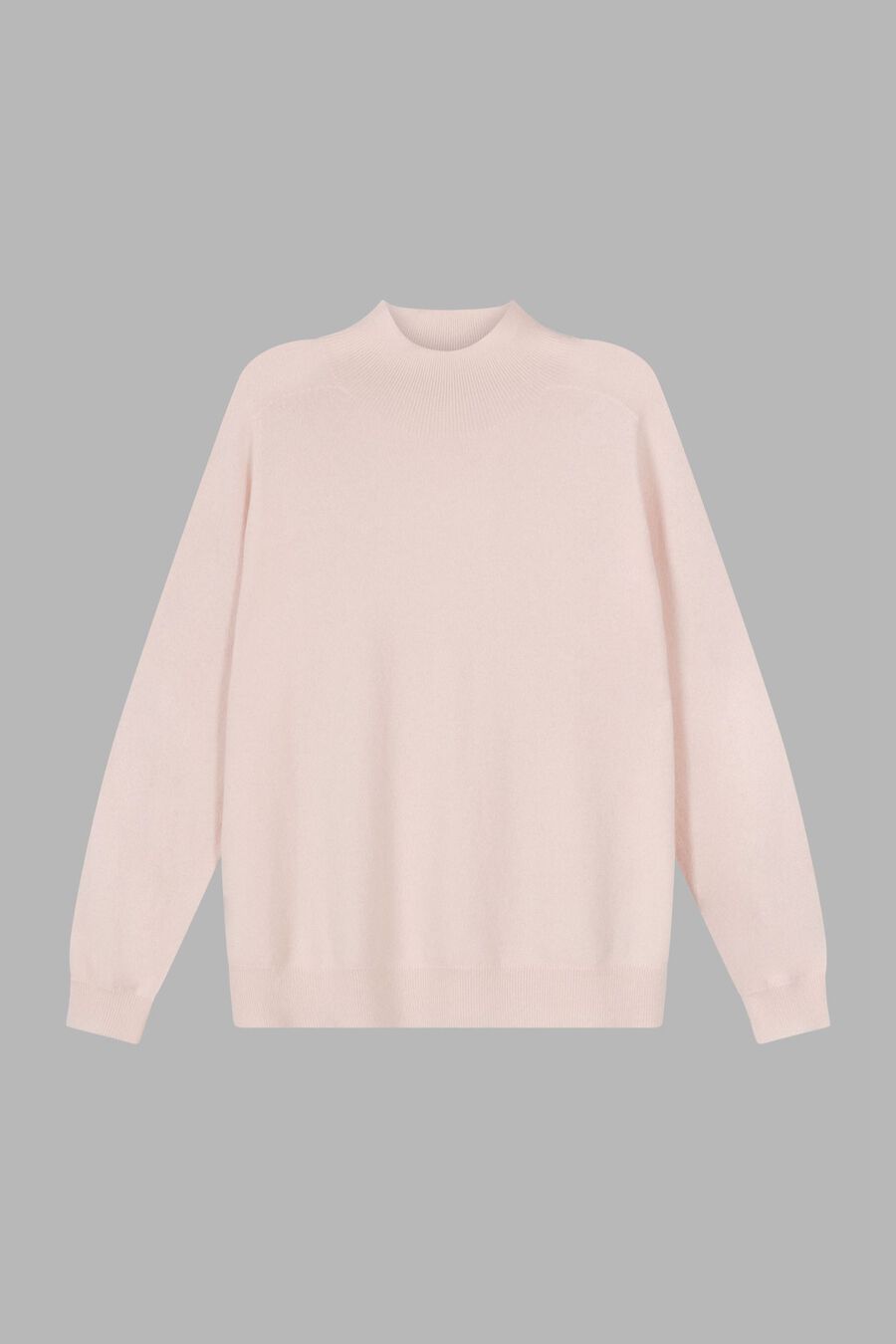 Repeat Cashmere Naadloos Gebreide Cashmere Trui Met Opstaande Kraag