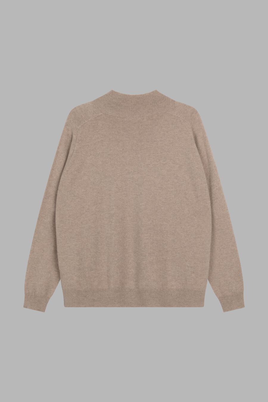 Repeat Cashmere Naadloos Gebreide Cashmere Trui Met Opstaande Kraag