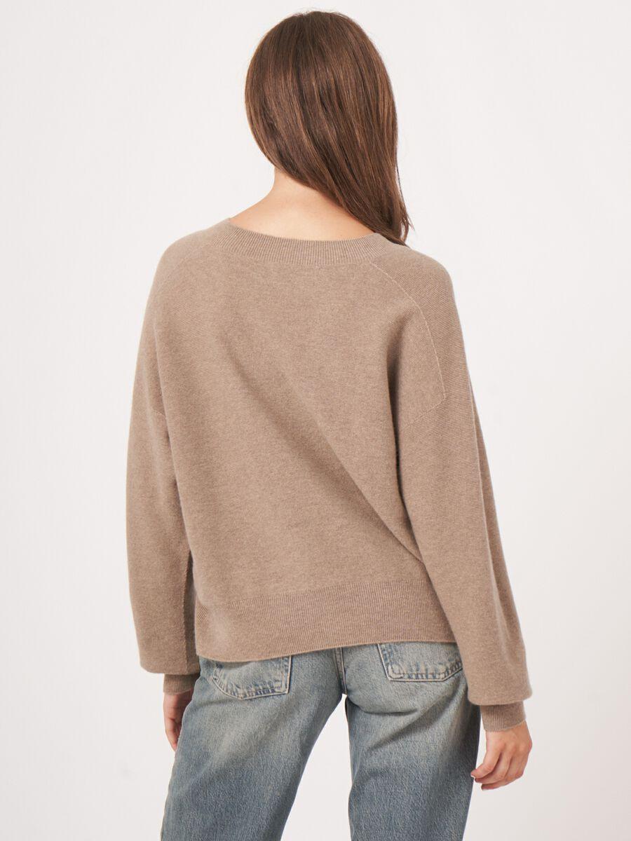 Repeat Cashmere Naadloos Gebreide Ronde Hals Cashmere Trui