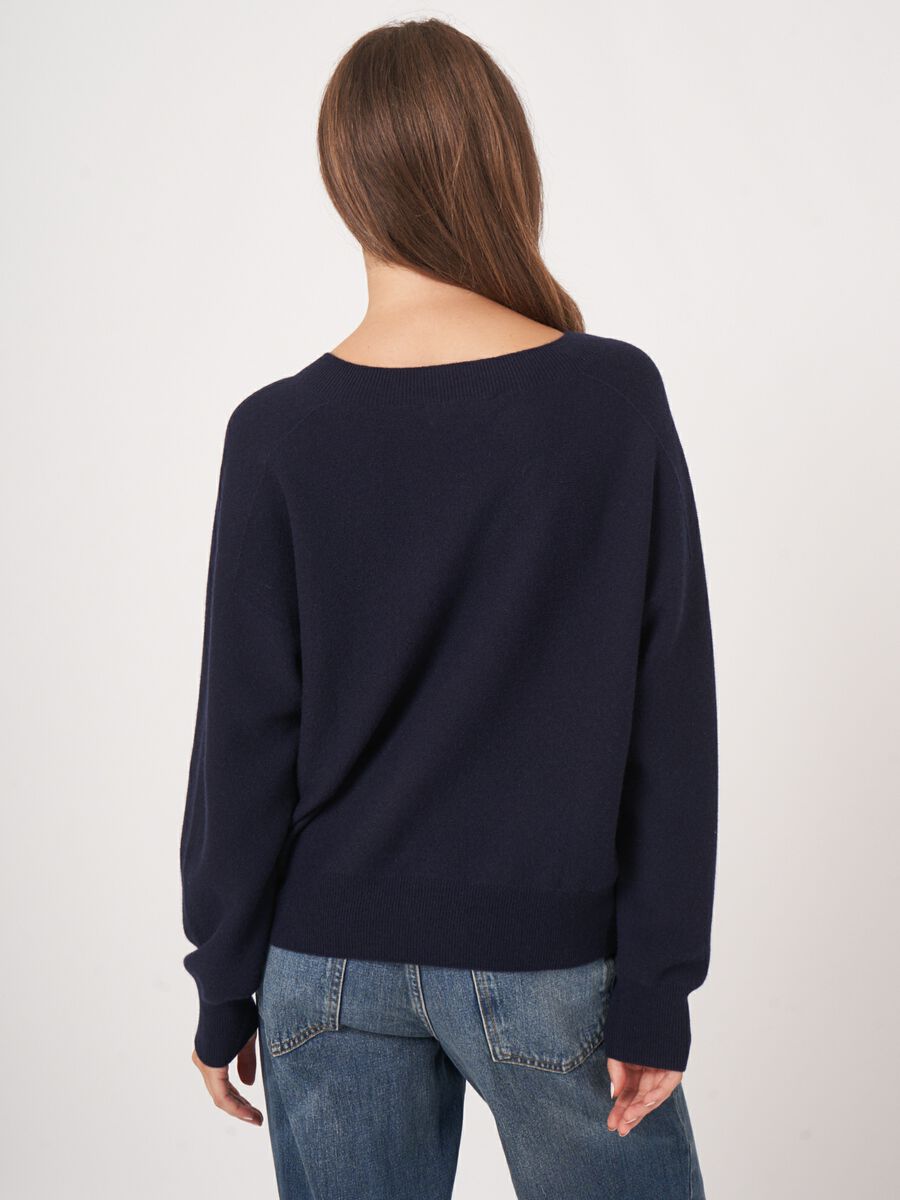 Repeat Cashmere Naadloos Gebreide Ronde Hals Cashmere Trui