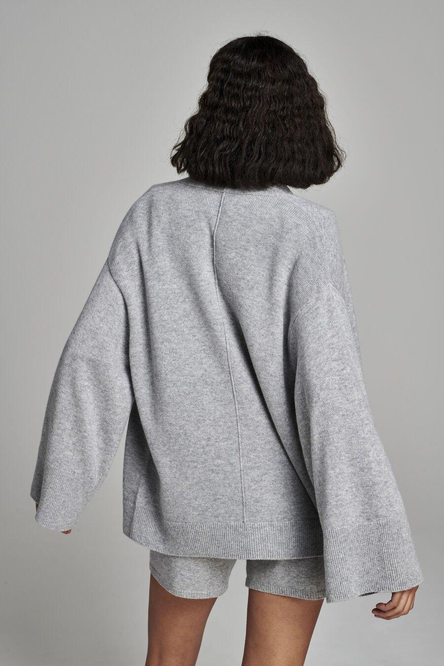 Repeat Cashmere Open Cashmere Vest Met Wijde Mouwen En Zakken