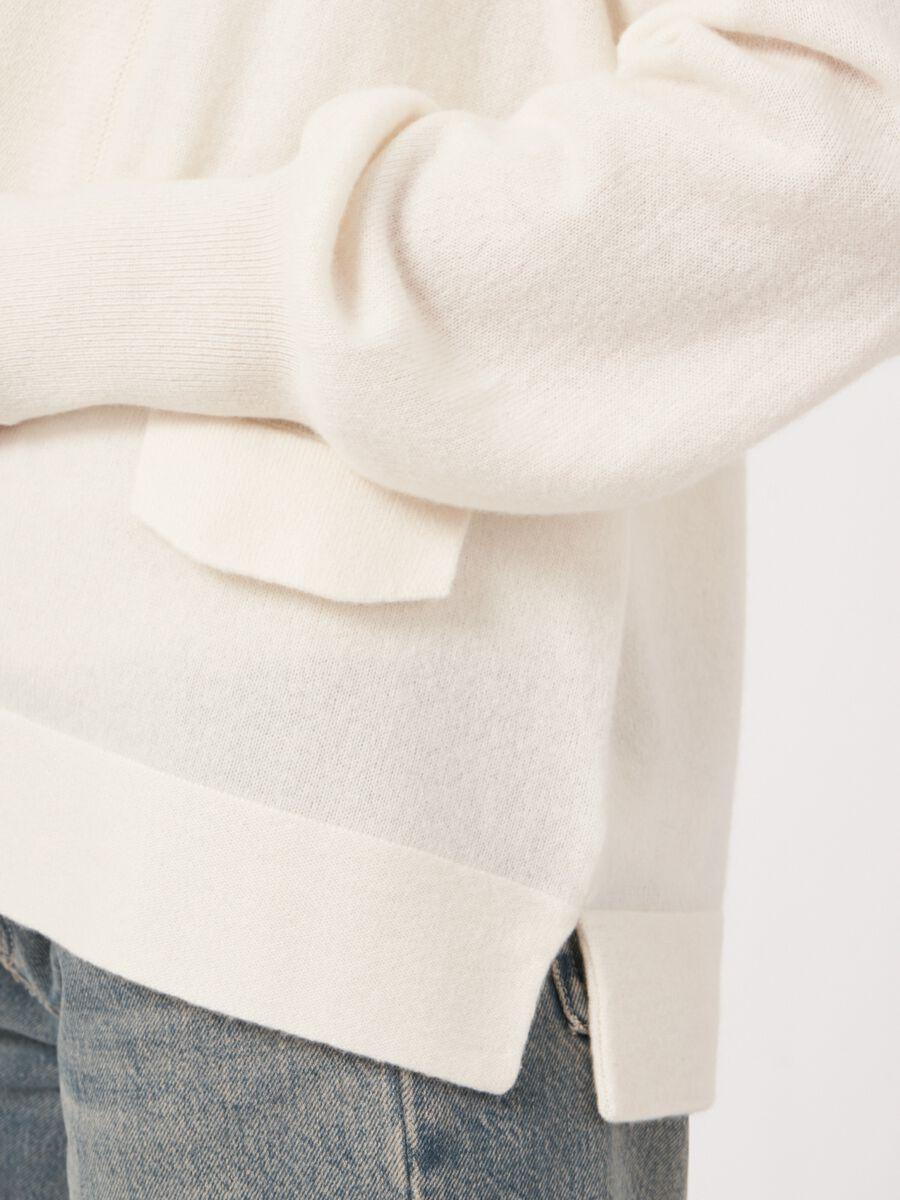 Repeat Cashmere Open En Licht Cashmere Vest Met Sjaalkraag