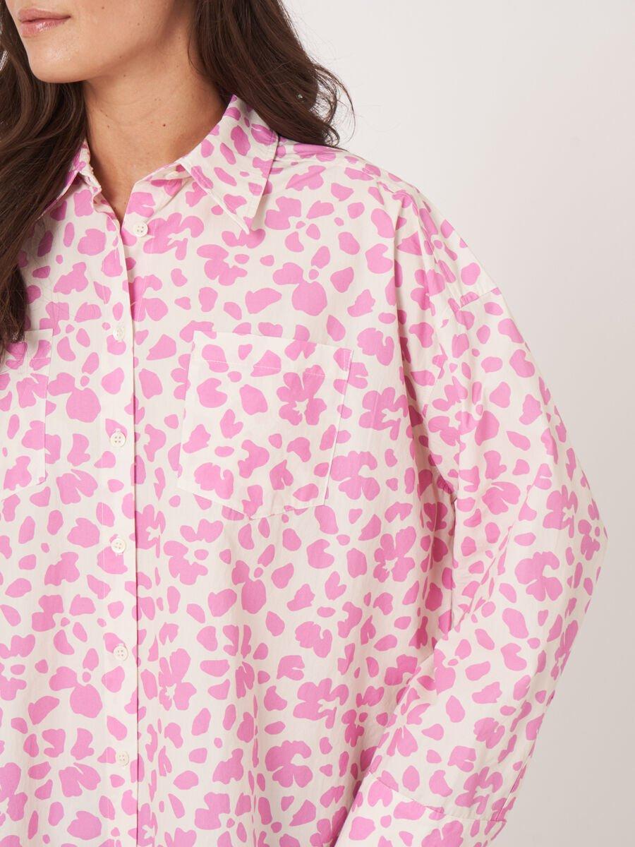 Repeat Cashmere Overhemd Met Bloemenprint En Borstzakjes