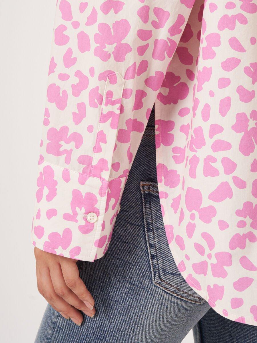 Repeat Cashmere Overhemd Met Bloemenprint En Borstzakjes