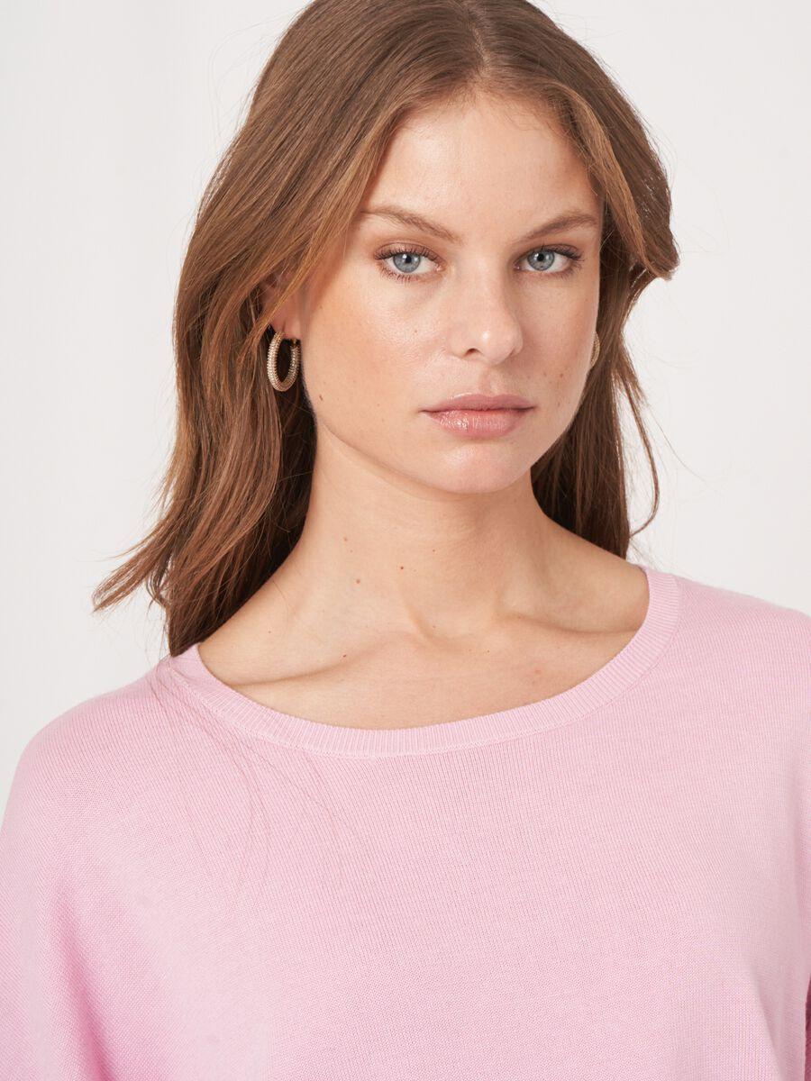 Repeat Cashmere Oversized Poncho-trui Van Katoenmix