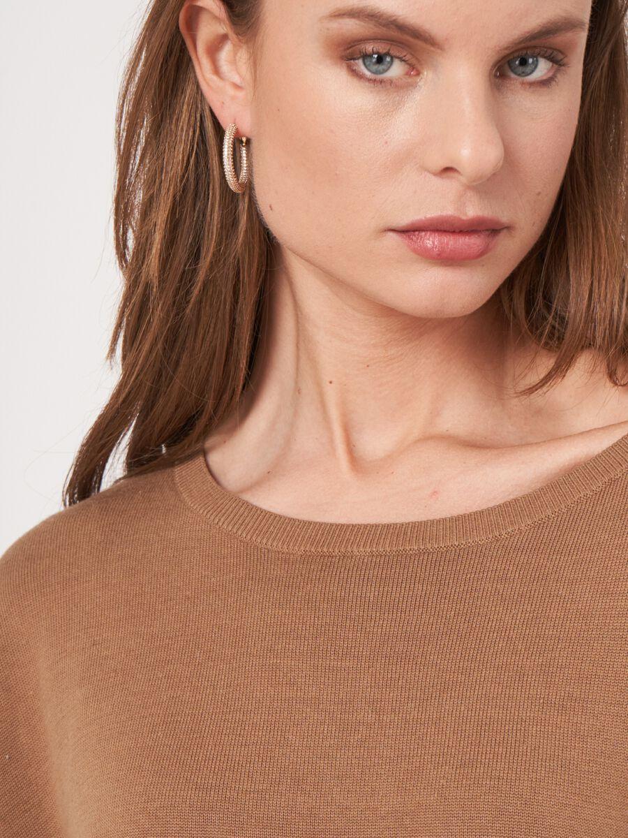 Repeat Cashmere Oversized Poncho-trui Van Katoenmix