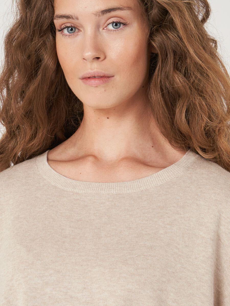 Repeat Cashmere Oversized Poncho-trui Van Katoenmix